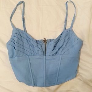 Princess Polly blue corset top